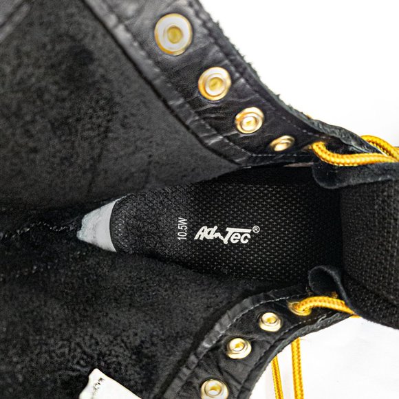 AdTec Mens 9” Logger Boot - Black Leather NWOT - Picture 13 of 15